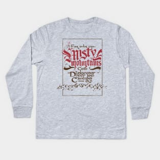 Misty Mountains Kids Long Sleeve T-Shirt